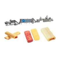 Crispy cheese puffs corn cracker snacks core filling puffed snack food making machine production line