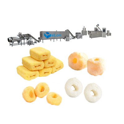 Automatic rice puffing puffed corn puff snacks extruder making machine