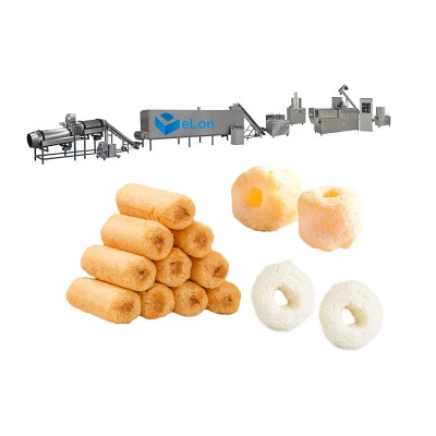 Industrial puff snack stick corn rice wheat cracker production line puffed making machine