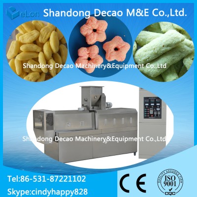 corn puffs cheese ball making machine / snack extruder making machine equipment