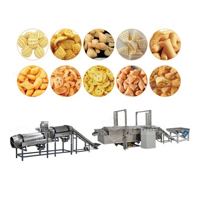 Continuous fryer automatic frying line for snacks